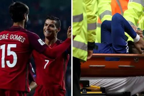 Xúc động lời chúc Ronaldo gửi tới Andre Gomes sau chấn thương kinh hoàng