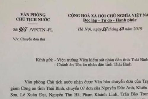 Nhiều bị can đồng loạt gửi đơn kêu oan