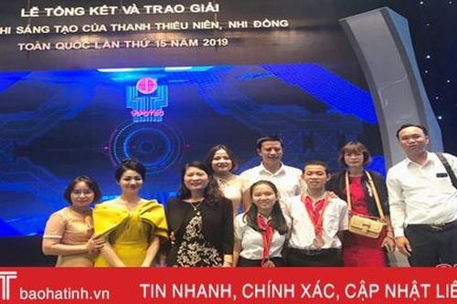 Hà Tĩnh nhận giải tập thể xuất sắc trong tuyên truyền Cuộc thi sáng tạo thanh thiếu niên, nhi đồng toàn quốc