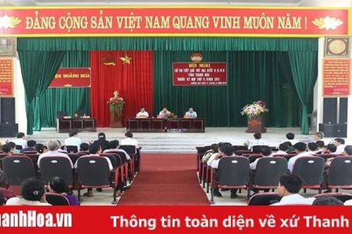 Đại biểu HĐND tỉnh tiếp xúc cử tri huyện Hoằng Hóa