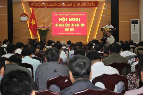 Quảng Nam: Tập huấn công tác Mặt trận năm 2019