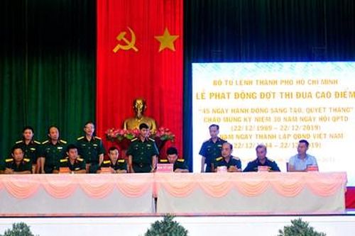 Bộ tư lệnh TP Hồ Chí Minh phát động thi đua cao điểm '45 ngày hành động sáng tạo, quyết thắng'