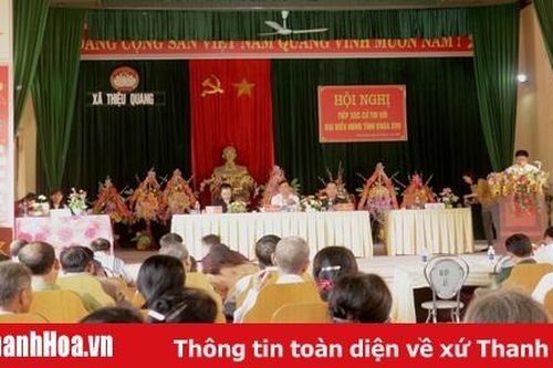 Đại biểu HĐND tỉnh tiếp xúc cử tri tại huyện Thiệu Hóa