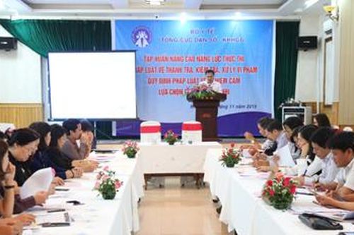 Tập huấn công tác thanh tra, kiểm tra việc nghiêm cấm lựa chọn giới tính thai nhi