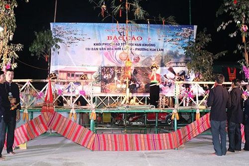 Phục dựng hội Hạn Khuống tại bản văn hóa Him Lam 2