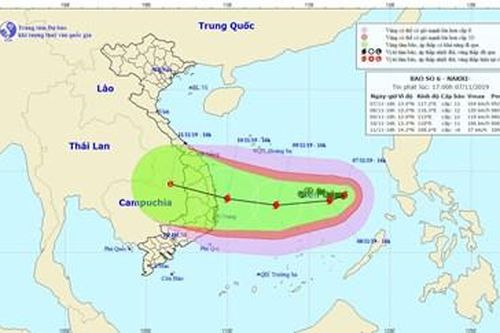 Bão số 6 diễn biến phức tạp, có khả năng đổi hướng và mạnh thêm