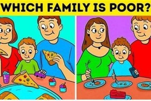 Gia đình nào nghèo trong số hai gia đình dưới đây?
