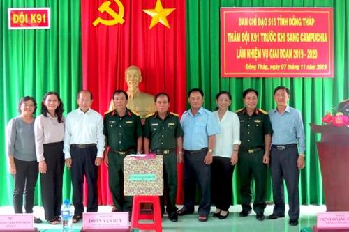 Tiễn Đội K91 lên đường tìm hài cốt liệt sĩ tại Campuchia