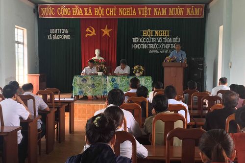 Gia Lai: Đại biểu HĐND tỉnh, huyện tiếp xúc cử tri tại huyện Kông Chro