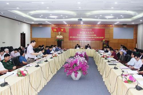 Hội thảo 'Tổ chức và hoạt động của chi bộ đảng, chất lượng và vai trò của đảng viên trong thời kỳ đổi mới, hội nhập ở Lào Cai'