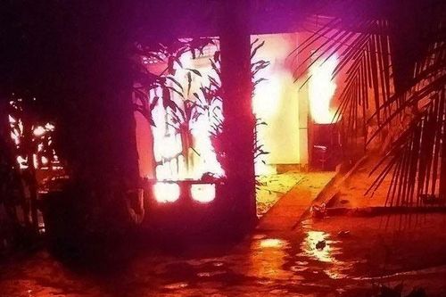 Bảo Lâm: Lửa thiêu rụi 1 nhà dân trong đêm