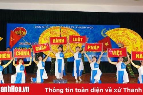 Tuyên truyền, phổ biến giáo dục pháp luật trong LLVT TP Thanh Hóa