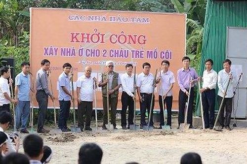 Báo Đời sống và Pháp luật đồng hành xây nhà tình nghĩa cho hai cháu bé mồ côi