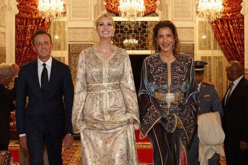 Ivanka Trump như bà hoàng đẹp lấn át cả công chúa Morocco tại cung điện hoàng gia