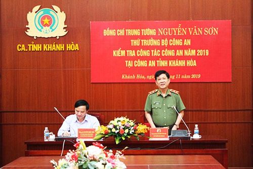 Đoàn kiểm tra của Bộ Công an: Làm việc tại Khánh Hòa