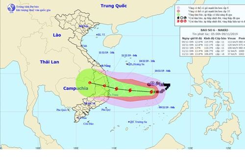 Từ đêm 9 đến 12-11: Khánh Hòa có mưa to đến rất to