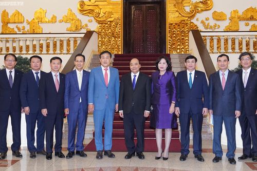 Thủ tướng tiếp Tập đoàn Tài chính Hana, Hàn Quốc