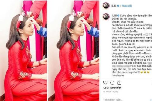 Sau bức ảnh photoshop lộ liễu gây 'bão' mạng xã hội, Lưu Đê Ly nói gì?