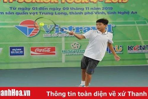 Thanh Hóa thống trị lứa tuổi 12 tại Giải quần vợt trẻ xuất sắc toàn quốc - tour 4, năm 2019