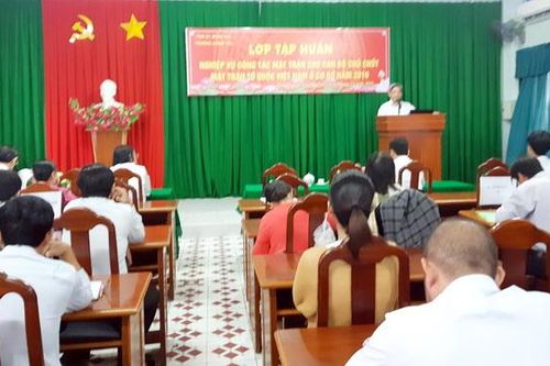 185 cán bộ chủ chốt của MTTQ dự tập huấn nghiệp vụ