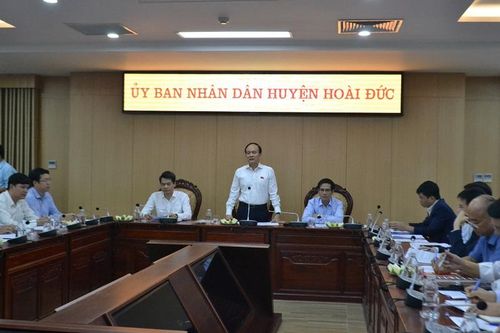 Phó Chủ tịch Thường trực HĐND TP: Hoài Đức cần thực hiện đồng bộ công tác quy hoạch để phát triển thành quận