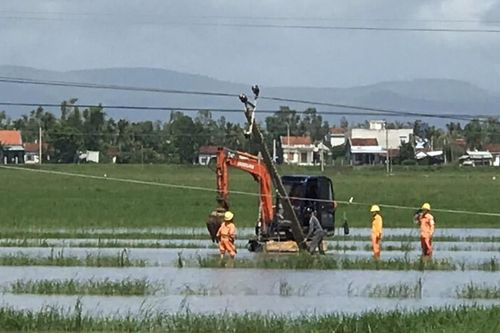 Khôi phục cấp điện cho khách hàng bị ảnh hưởng do bão số 6