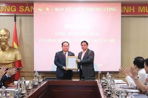 Ban Bí thư bổ nhiệm Phó Trưởng Ban Tổ chức Trung ương