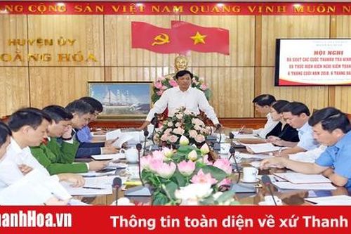 Rà soát các cuộc thanh tra kinh tế - xã hội và thực hiện kiến nghị kiểm toán Nhà nước tại huyện Hoằng Hóa và thị xã Bỉm Sơn