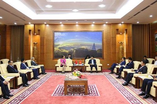 Chủ tịch UBND tỉnh Đặng Xuân Phong gặp mặt xã giao Đoàn đại biểu tỉnh Vân Nam (Trung Quốc)