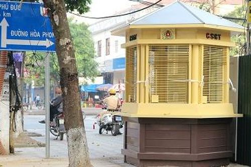 Thành phố Việt Trì: Trang bị bốt gác cho lực lượng Cảnh sát giao thông