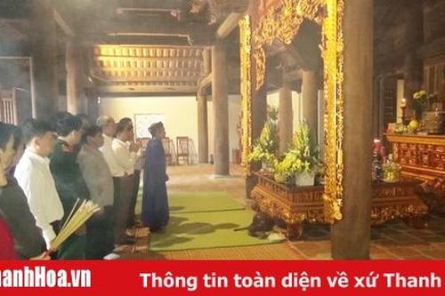 Dâng hương tưởng nhớ Danh nhân văn hóa, quân sự Hoằng Quốc Công Đào Duy Từ