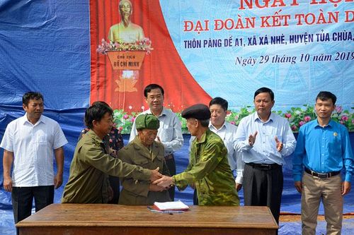 Niềm vui ngày Ðại đoàn kết ở thôn Pàng Dề A1