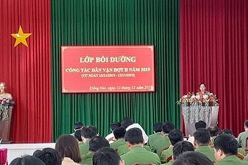 Công an Đồng Nai bồi dưỡng công tác dân vận cho cán bộ