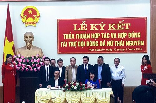 Nhận tài trợ, bóng đá nữ Thái Nguyên đặt mục tiêu lớn