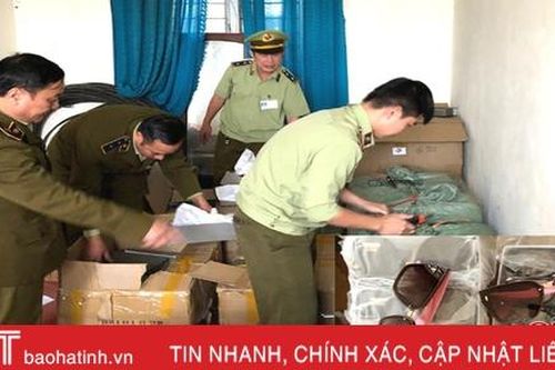 Bắt giữ xe hàng giả mạo thương hiệu nổi tiếng vận chuyển qua Hà Tĩnh