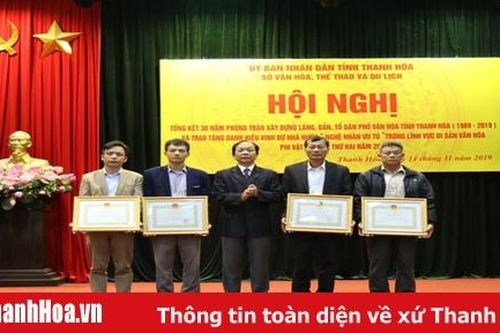 Tổng kết 30 năm thực hiện phong trào xây dựng làng, bản, tổ dân phố văn hóa