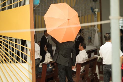 Khoảnh khắc thiêng liêng trong lễ cưới Bảo Thy