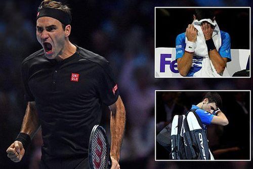 Rửa hận Djokovic, Federer vào bán kết ATP Finals