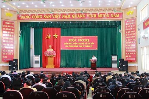 Thành ủy: Hội nghị quán triệt, triển khai một số văn bản của Trung ương, Tỉnh ủy