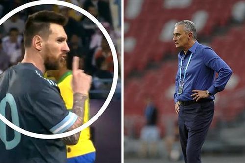 Thua Argentina, HLV Brazil nổi giận vì bị Messi bắt 'câm miệng'