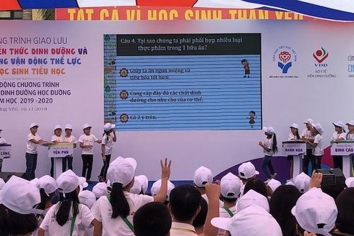 Trang bị kiến thức dinh dưỡng từ bậc tiểu học