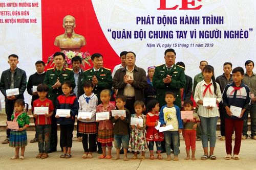 Phát động hành trình 'Quân đội chung tay vì người nghèo' tại huyện Mường Nhé