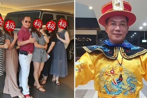 'Vua cần cẩu' Đài Loan khoe có 4 vợ chung sống hòa thuận