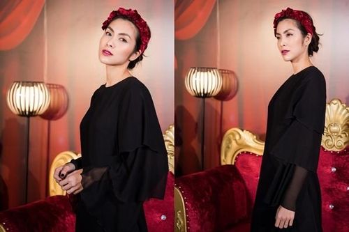 Hà Tăng lộ vẻ gầy gò khi dự show thời trang