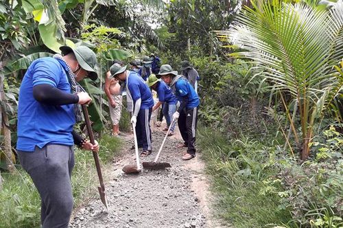 Thanh Bình: Thanh niên xung kích tình nguyện xây dựng nông thôn mới
