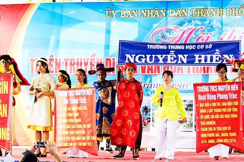 Hội thi tuyên truyền di sản văn hóa Thành phố Nha Trang: Trường Trung học cơ sở Nguyễn Hiền giành giải nhất