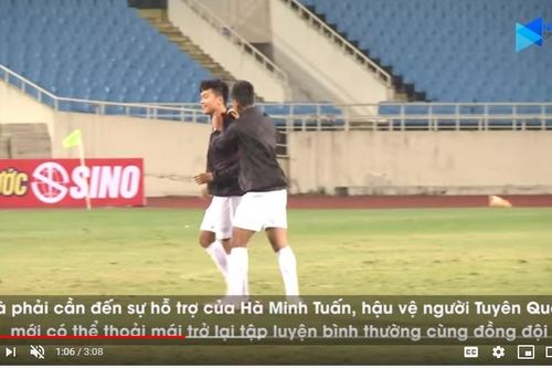 Việt Nam đấu với Thái Lan: Hà Minh Tuấn chăm sóc đàn em đến tận 'răng'