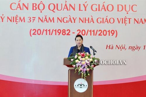 Chủ tịch Quốc hội Nguyễn Thị Kim Ngân: Từng bước đưa nền giáo dục nước nhà sánh ngang nền giáo dục tiên tiến trên thế giới