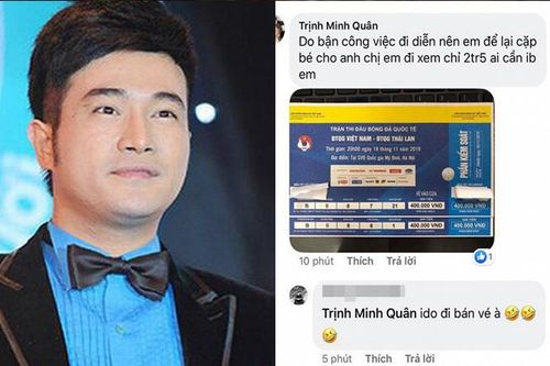 Minh Quân bị mạo danh bán vé trận Việt Nam - Thái Lan