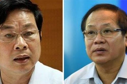 Hai ông Nguyễn Bắc Son và Trương Minh Tuấn hầu tòa ngày 16-12